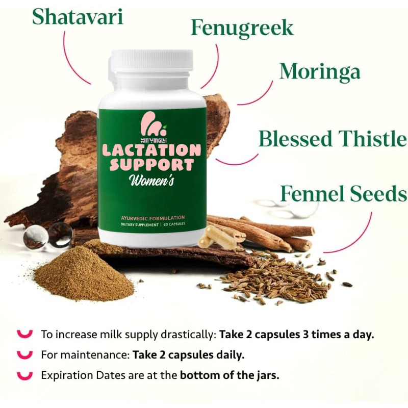 Ayurvedic & Herbal Wellness Kits - 60 Kapseln Ayurvedisches Stillnahrungsergänzungsmittel mit Inhaltsstoffen