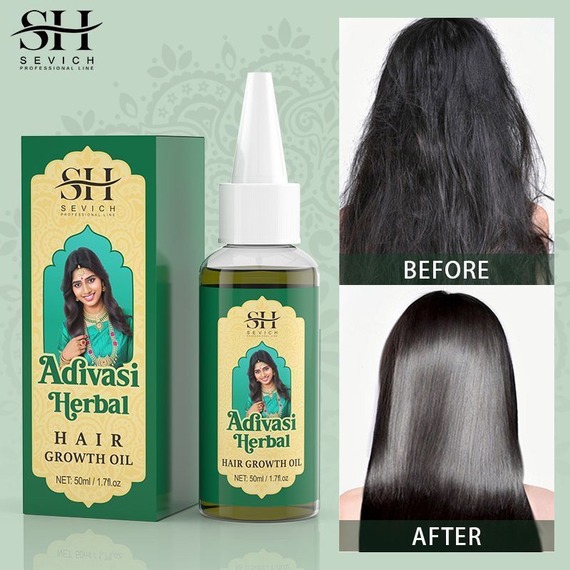 Ayurvedic & Herbal Wellness Kits - Ayurvedisches Haarwuchsöl Indien Adivasi Organisches Haarwuchsserum