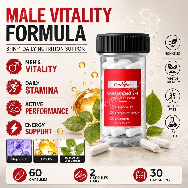 Herbal And Wellness - L-Arginin HCl mit L-Citrullin und Epimedium-Blattextrakt