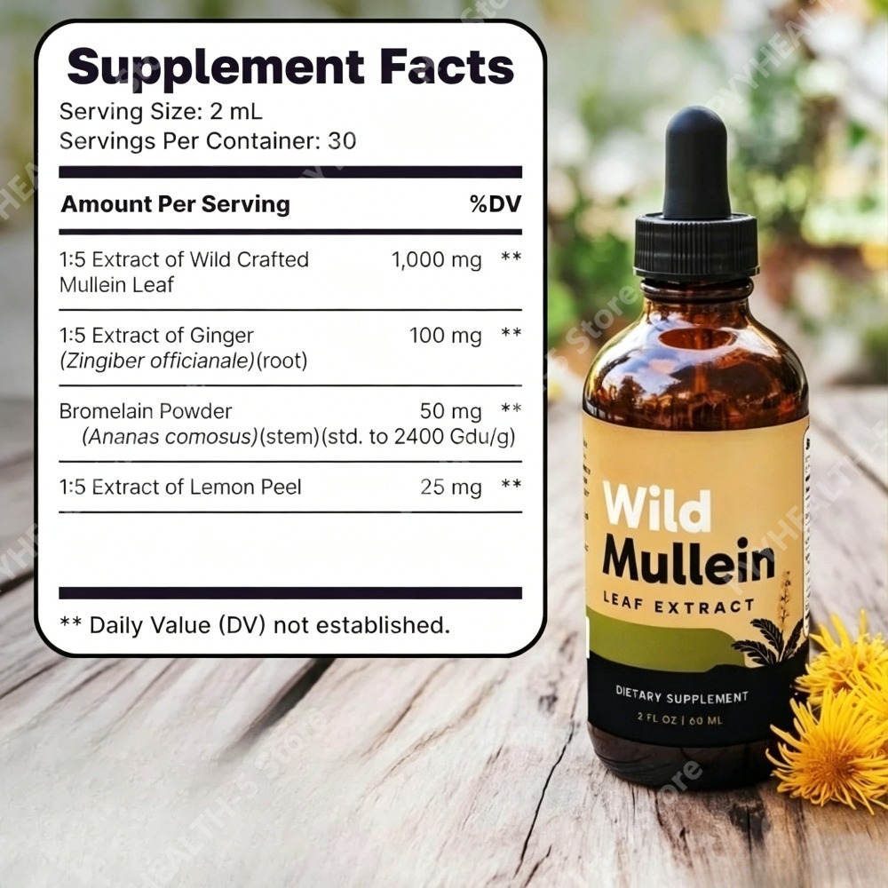 Wild-Mullein-Blätter-Tropfen m – Herbal And Wellness Bewertung und Preis
